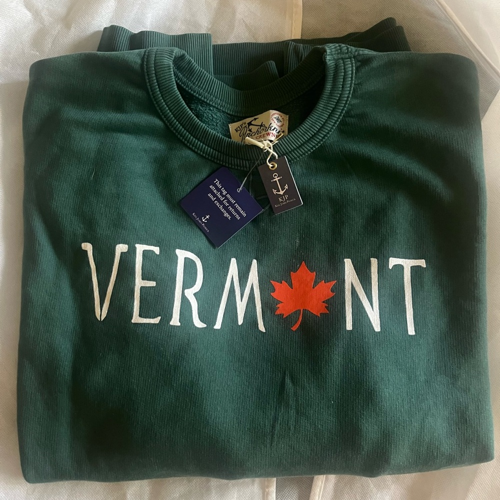 Kiel James Patrick Vermont anchorcrew neck L sweatshirt new with tags